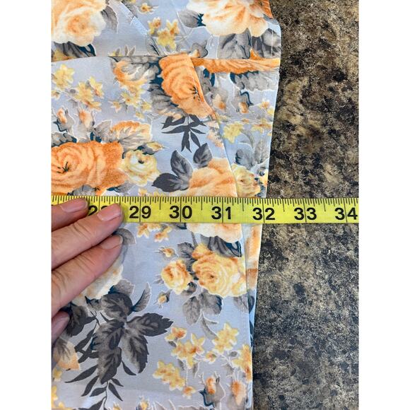 Hello Molly NEW Size 10 Flowers of the Sun Mini Dress Blue Orange One Shoulder - Picture 10 of 10